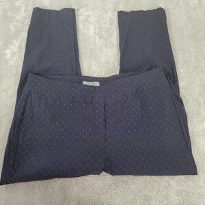 Erica Taylor Women's 2X Plus Size Pants Black Blue Geometric Cropped GEO56E